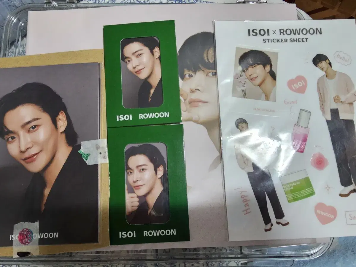 Rwoon Aisoi photocard sticker Postcard Goods Set