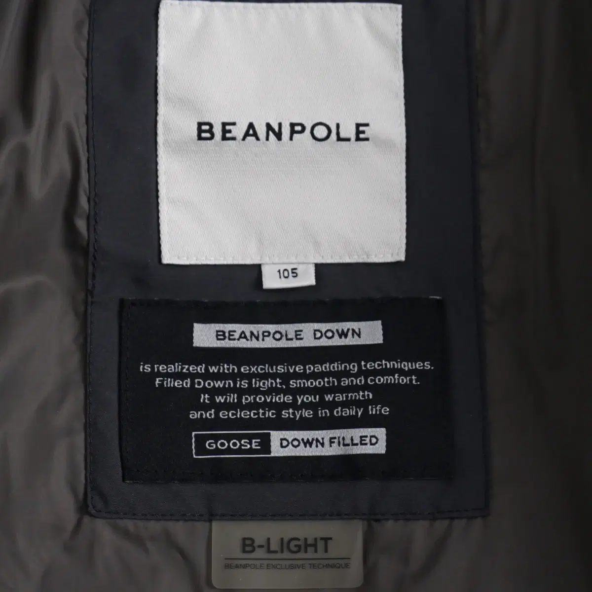 빈폴 BeanPole 2020 남성 구스다운 경량패딩 100