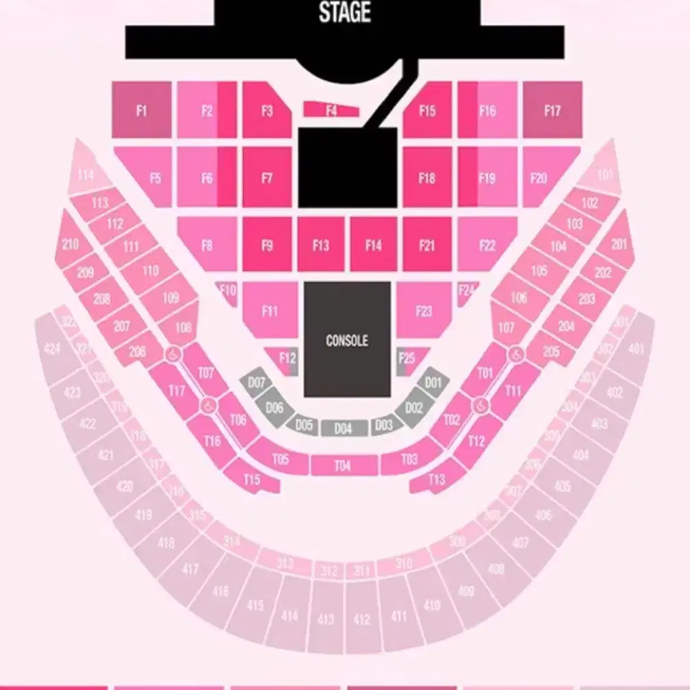 SM콘서트 슴콘 첫콘 2층(207구역) 3열 양도