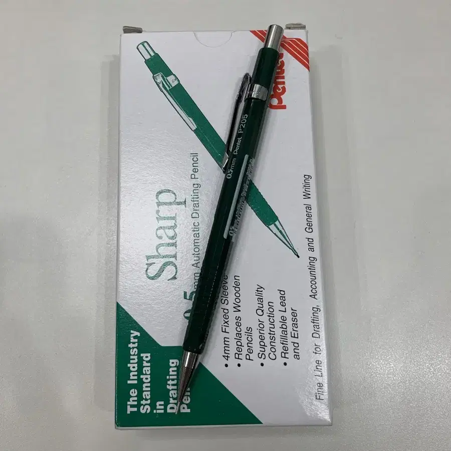 펜텔 PENTEL P205D 그린 0.5 샤프