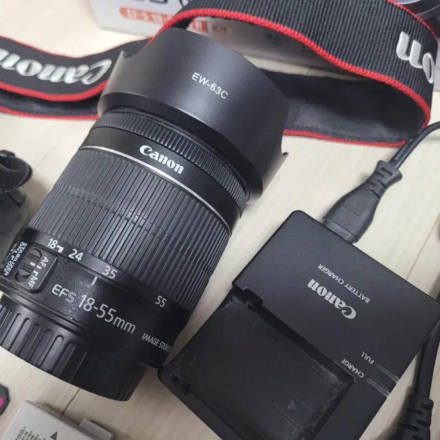 캐논 DSLR 카메라 EOS 650D 와 18-55 STM 세트