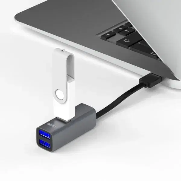 3포트 USB3.2 무전원 허브 (알루미늄바디, LED표시등)