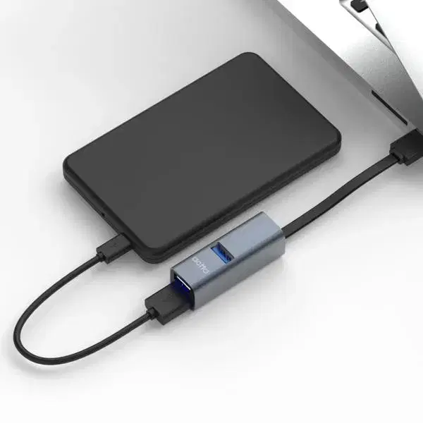 3포트 USB3.2 무전원 허브 (알루미늄바디, LED표시등)