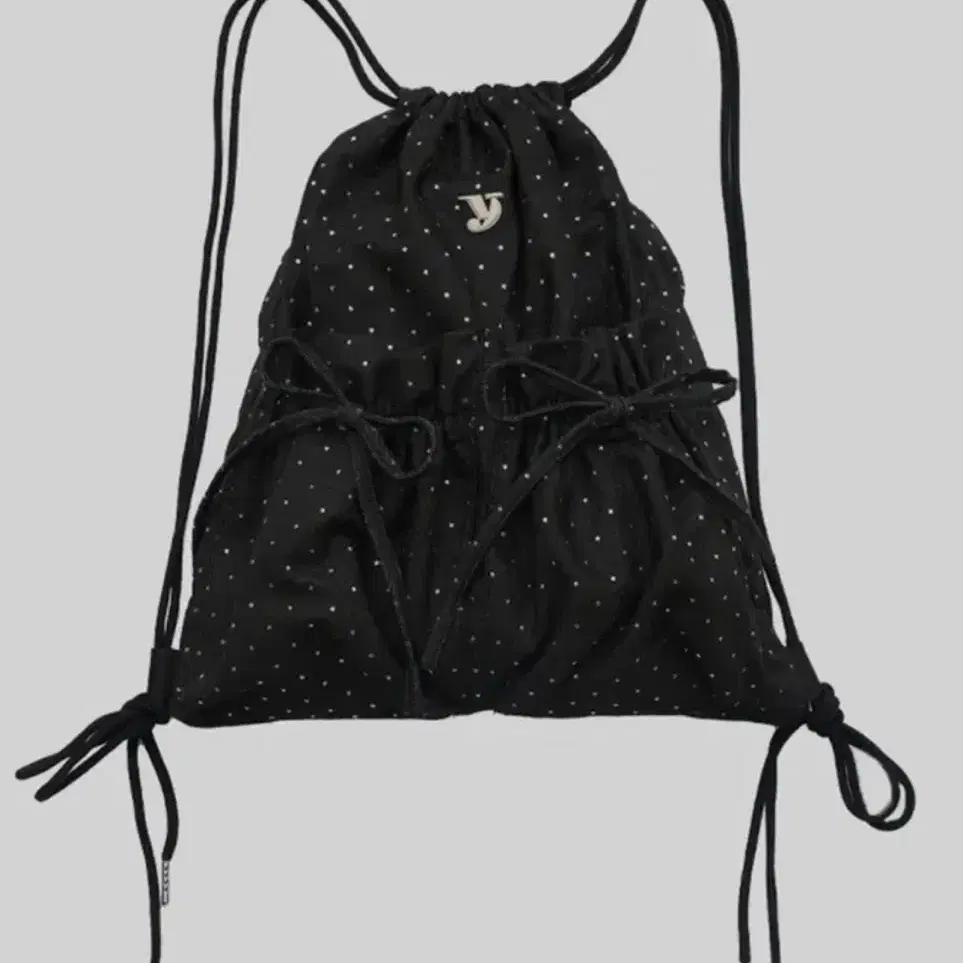 여밈 tie gym sack (star black)