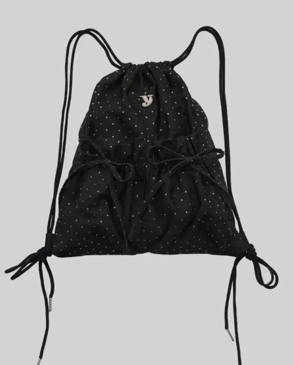 여밈 tie gym sack (star black)