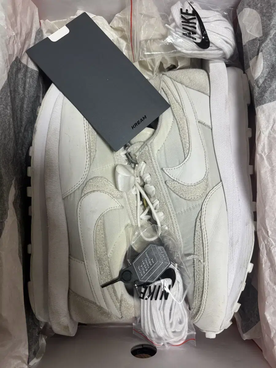 (full box) nike sakai ld waffle white nylon 275 nike shoes