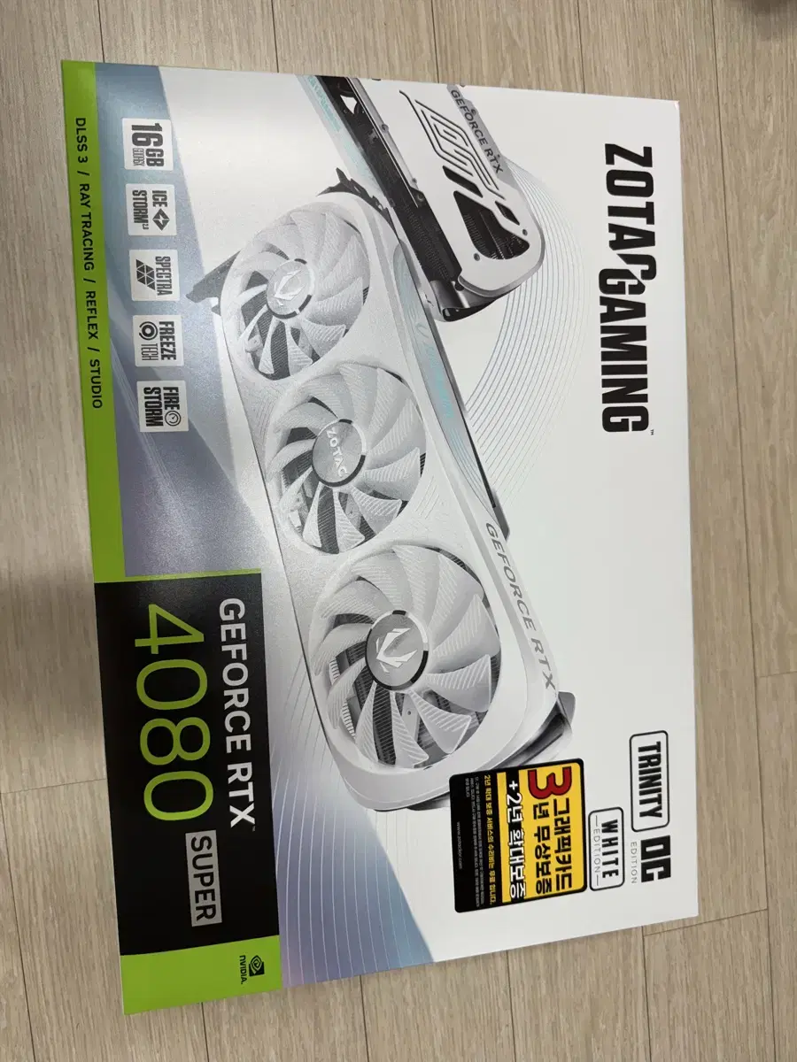 (보증 연장 가능) 미개봉 조텍 RTX 4080 Super 화이트 판매