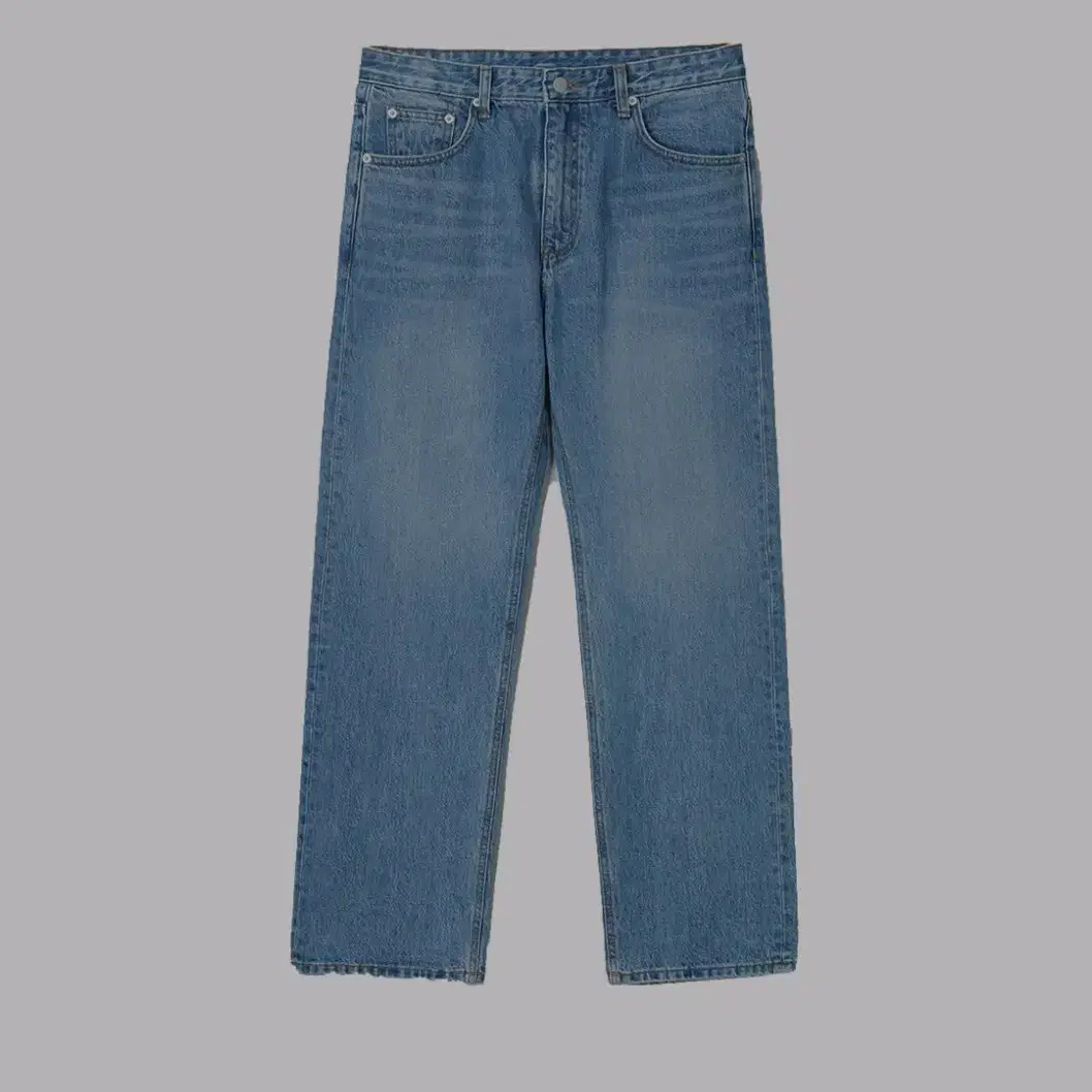 인더로우 5pk straight denim [1] midium blue