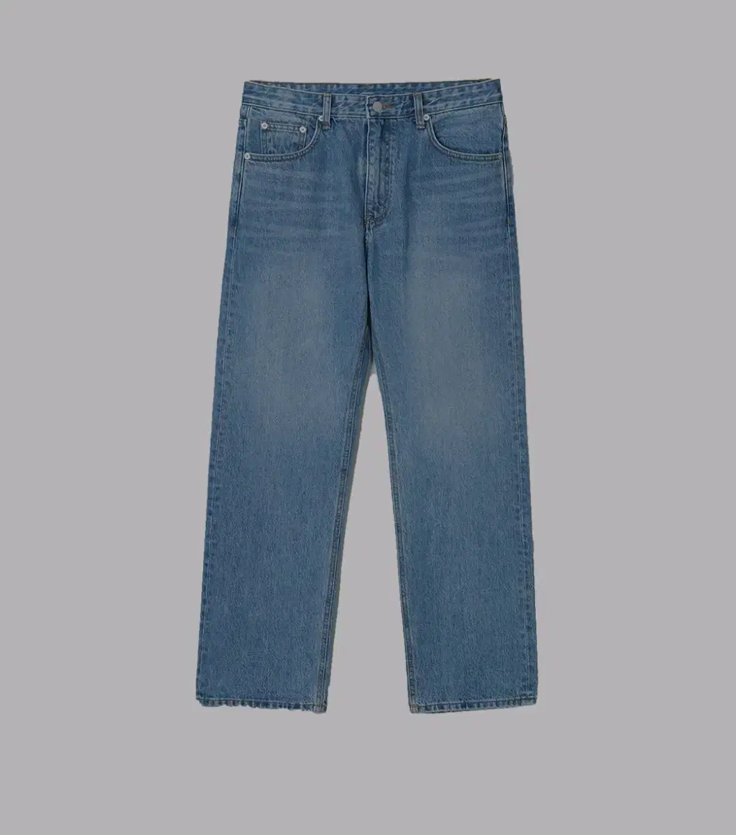 인더로우 5pk straight denim [1] midium blue