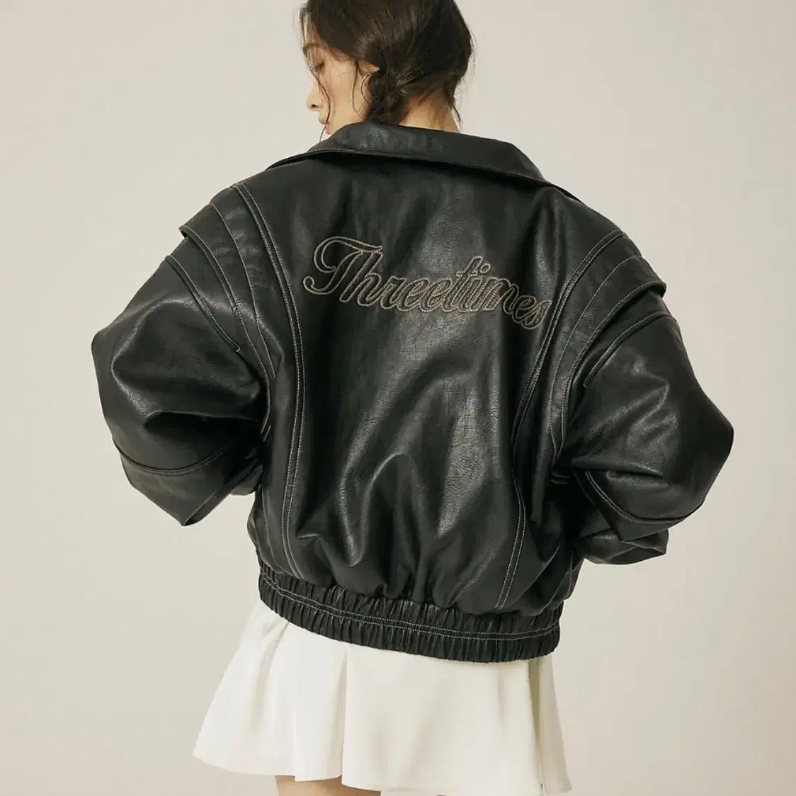 Threetimes kai leather jacket 조이 가죽자켓