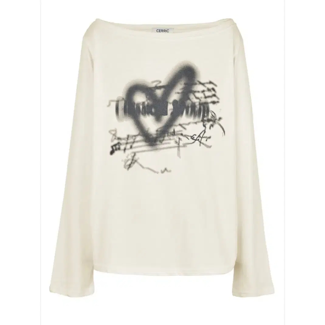 세릭 HEART BOAT NECK TOP