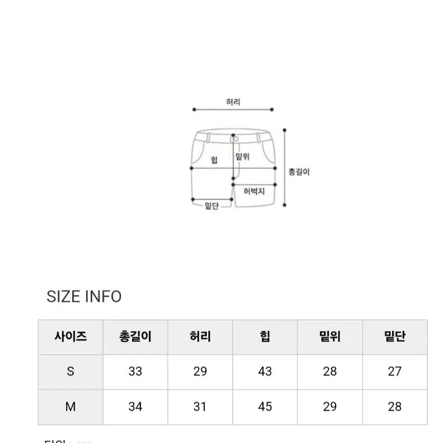 (한번착용)숏팬츠M사이즈