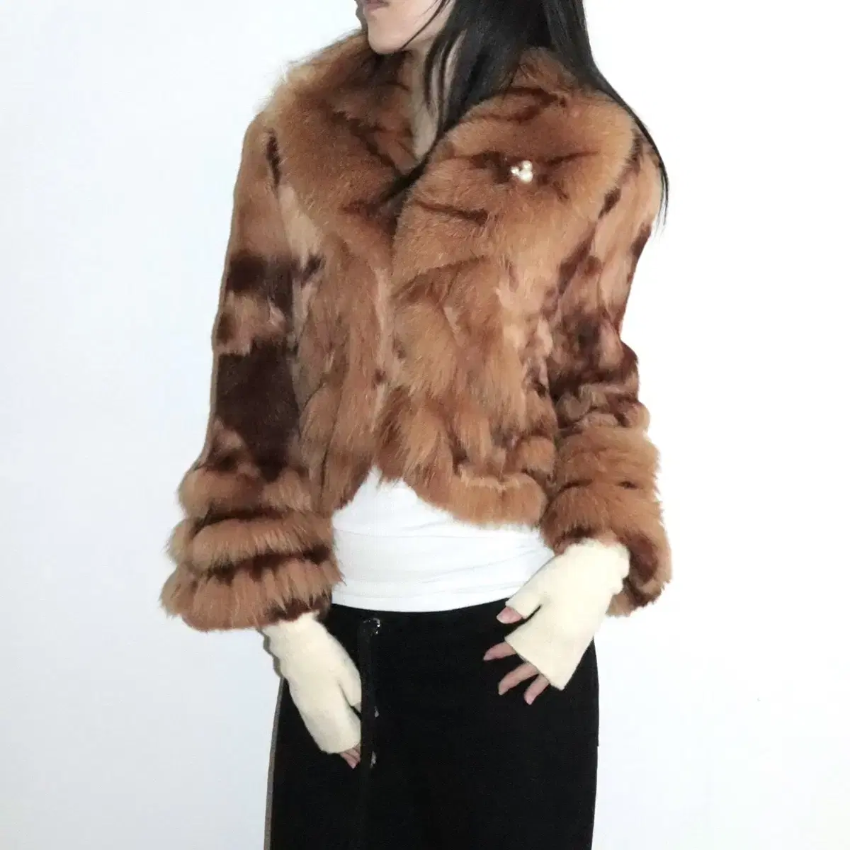 Vintage rabbit fur jacket