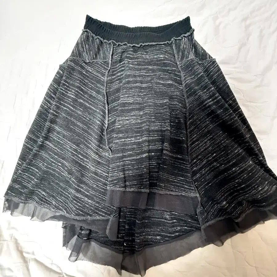 탠스댄스 파히섬 Cozy flare skirt_dusty black