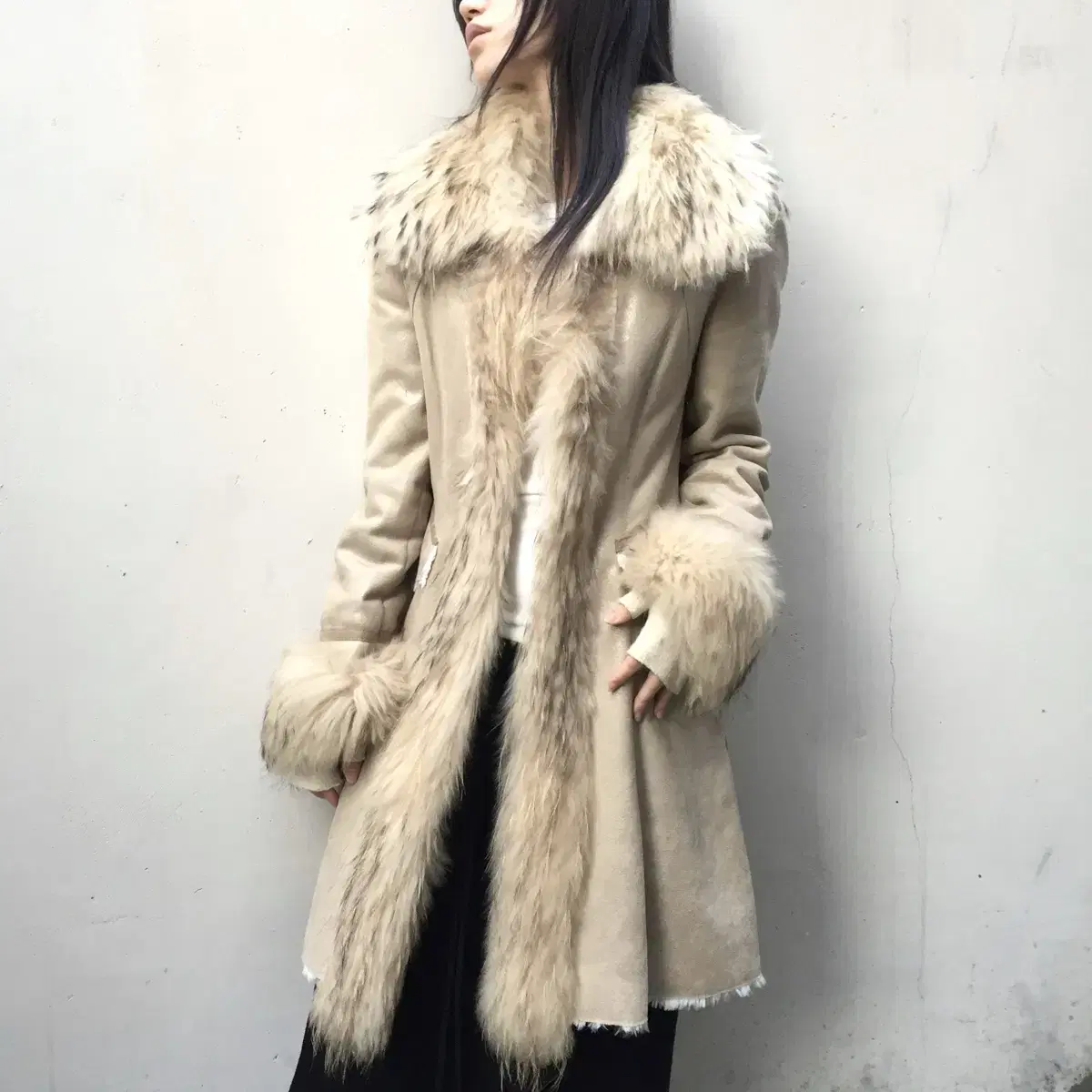 Egoist fur trimming jacket