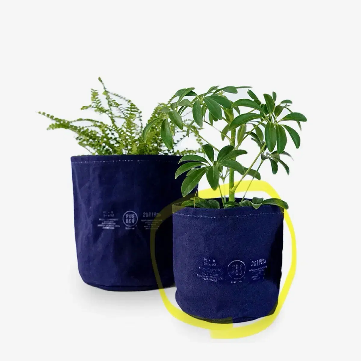 푸에브코 Canvas Pot Cover 네이비, M사이즈