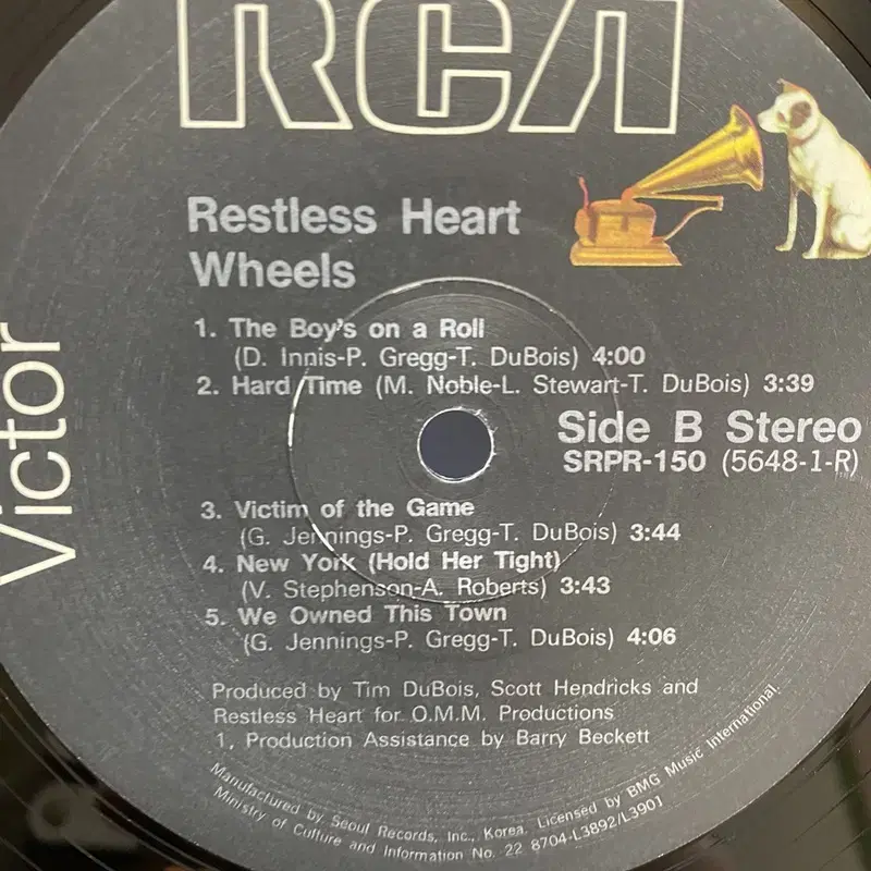 WHEELS RESTLESS HEART LP / AA6910