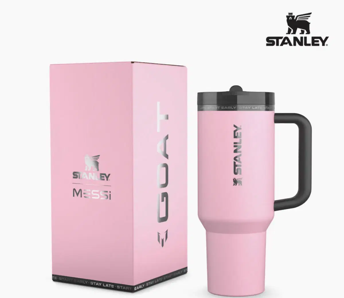 [MESSI X STANLEY] 퀜처 프로투어 플립 스트로 텀블러 팝니다