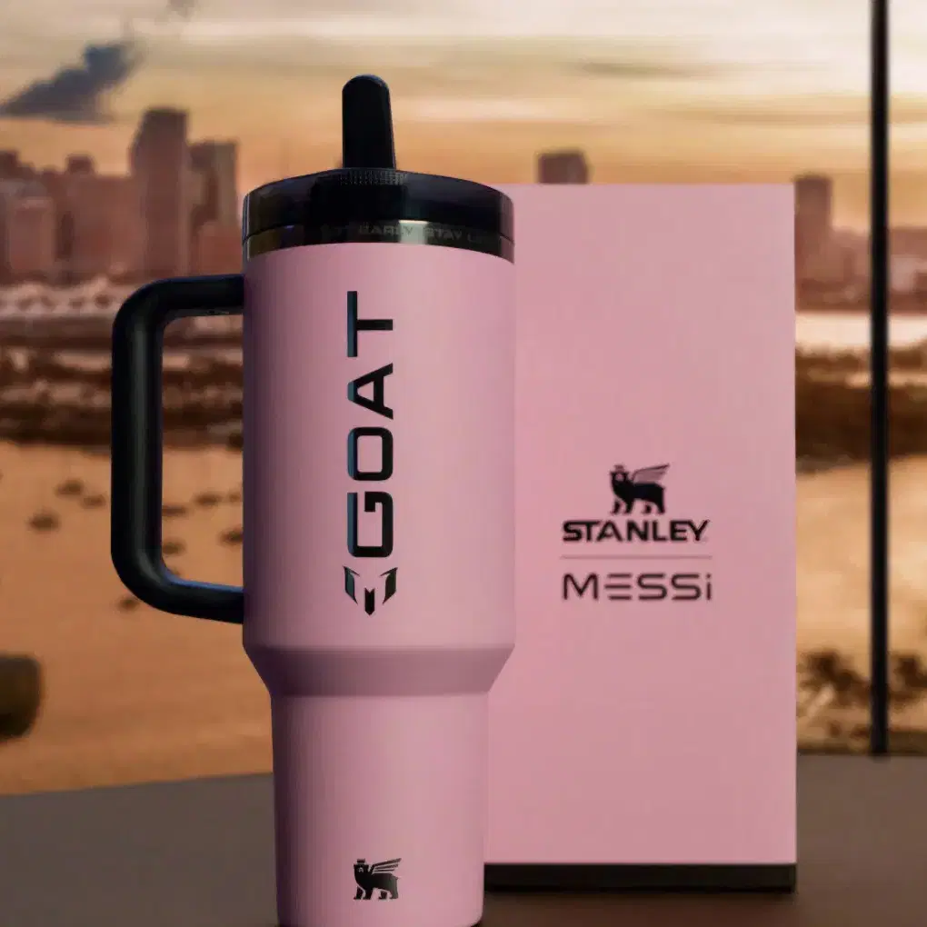 [MESSI X STANLEY] 퀜처 프로투어 플립 스트로 텀블러 팝니다