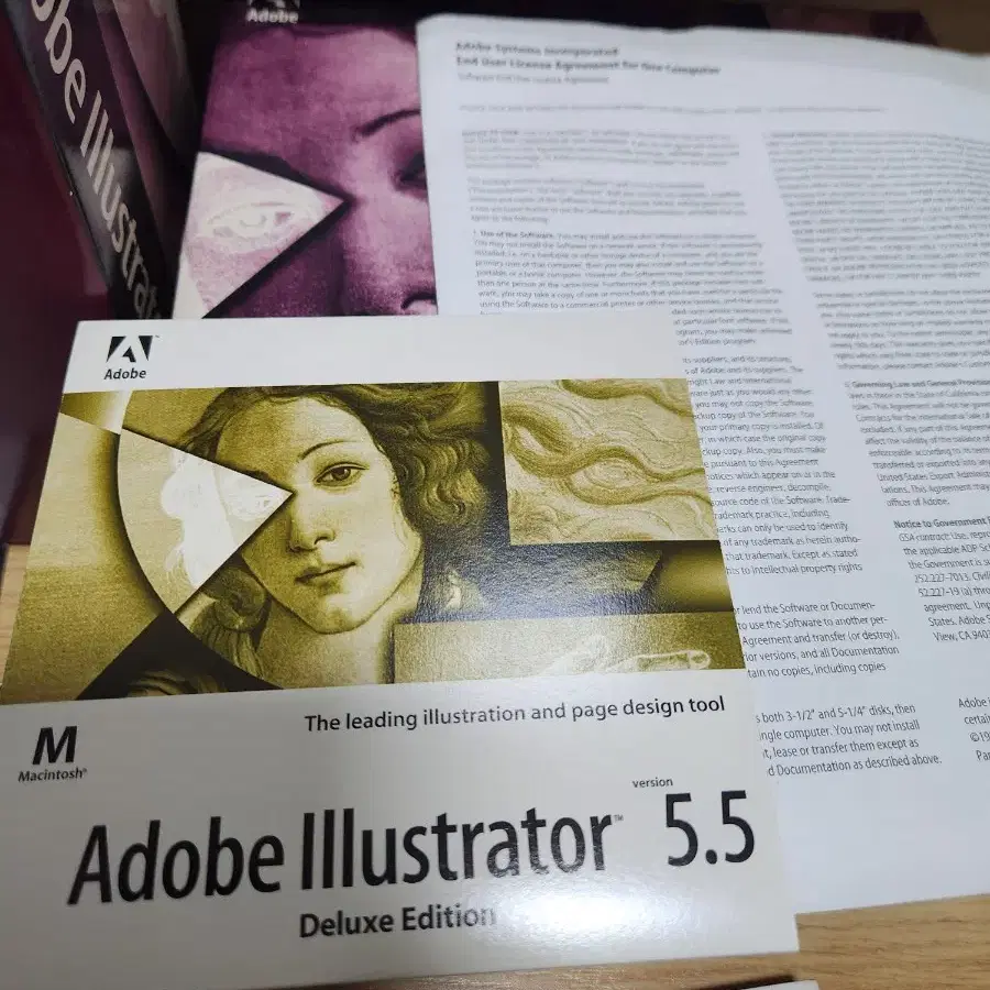 Adobe Illustrator 5.5 어도비 일러스트 맥 애플 정품