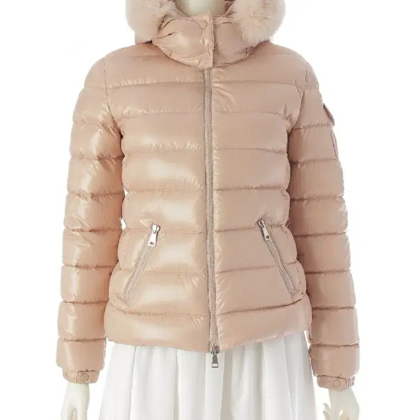 MONCLER BADYFUR 몽클레어 폭스퍼 다운 재킷 핑크