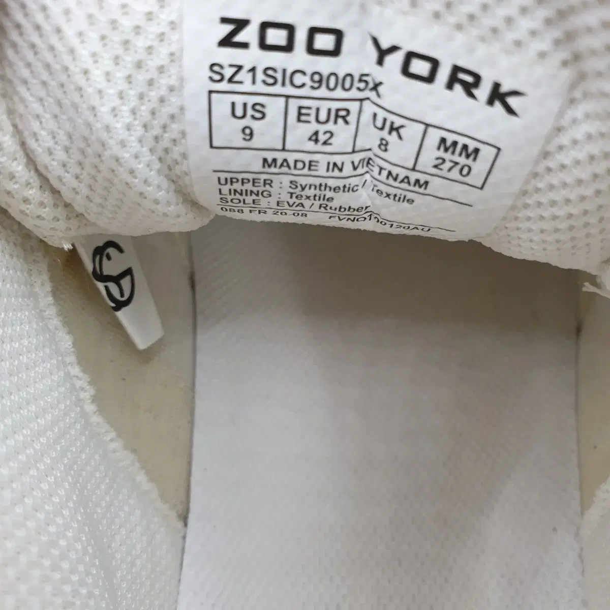 ZOO YORK 주욕 어글리 남성 스니커즈 운동화(270)