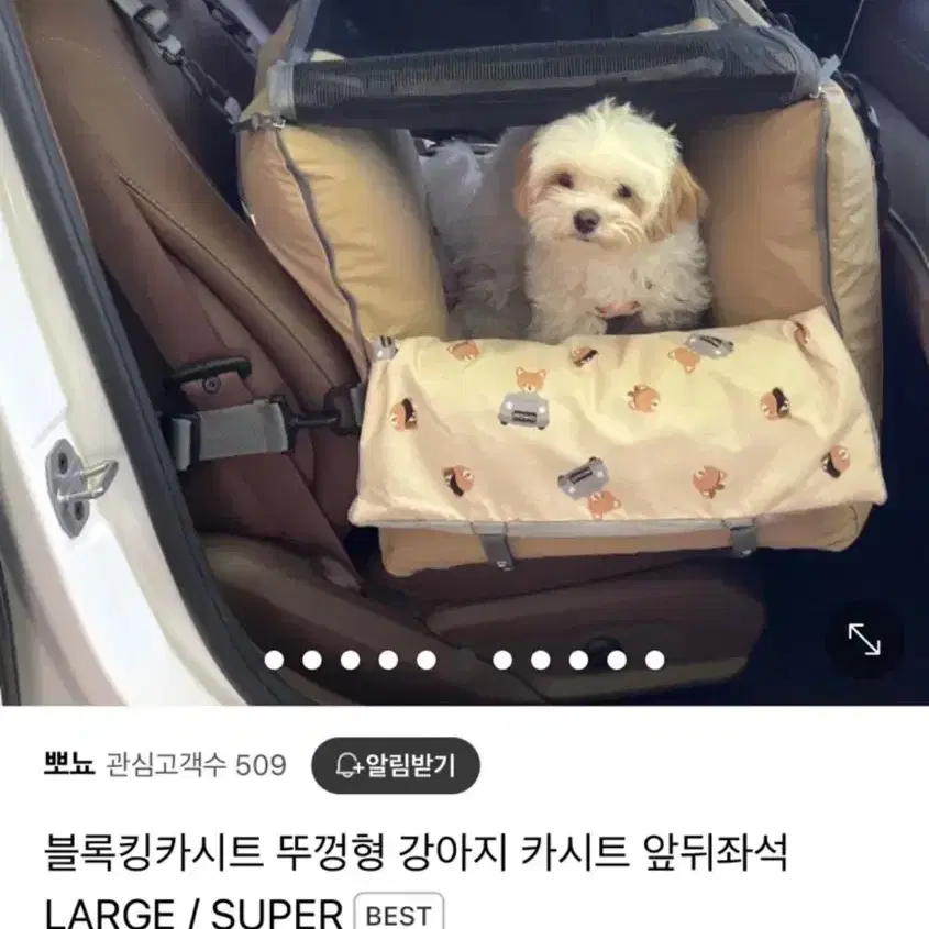 뽀뇨 강아지 카시트