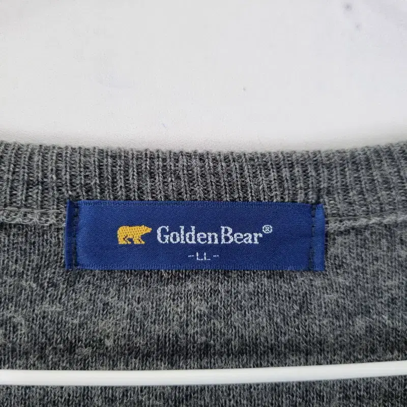 F2625 GOLDENBEAR 남LL 그레이 브이넥 니트/더크