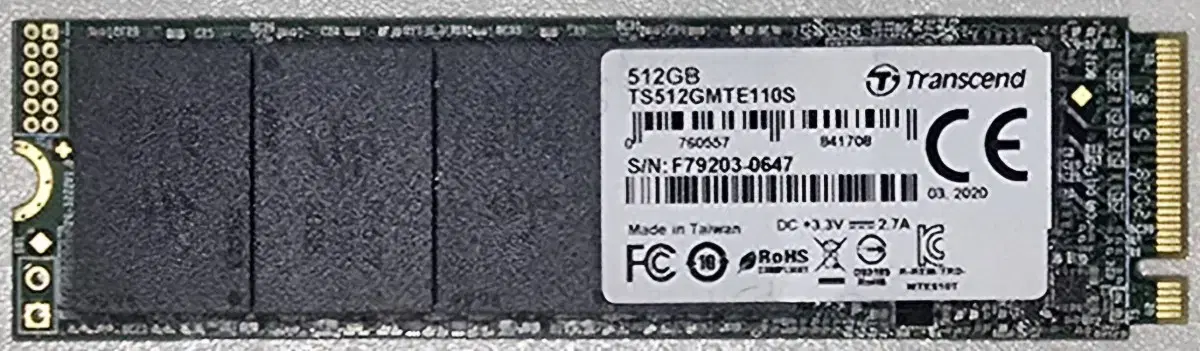 트랜샌드SSD M.2 2280 512G(NVMe)  팝니다.