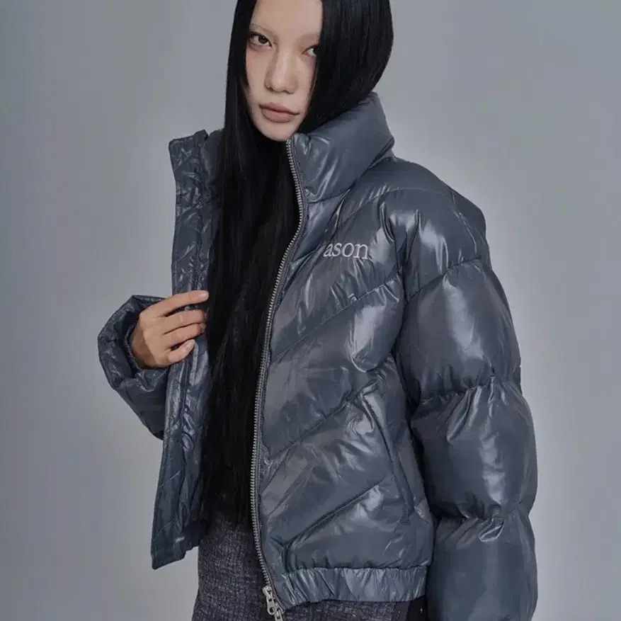 애즈온 패딩 BETTY PUFFER JACKET / CHARCOAL