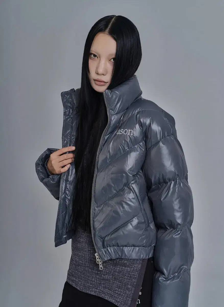 애즈온 패딩 BETTY PUFFER JACKET / CHARCOAL