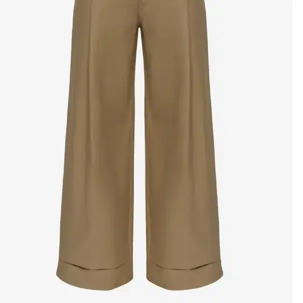 노이스 M cotton belted wide pants - beige