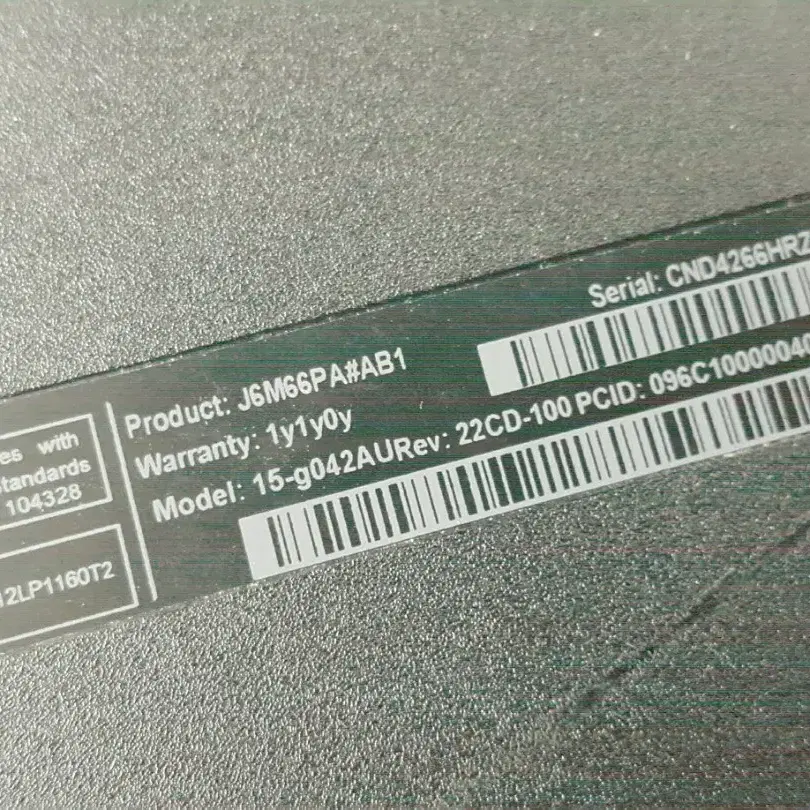 hp  노트북 AMD 15-g042AU