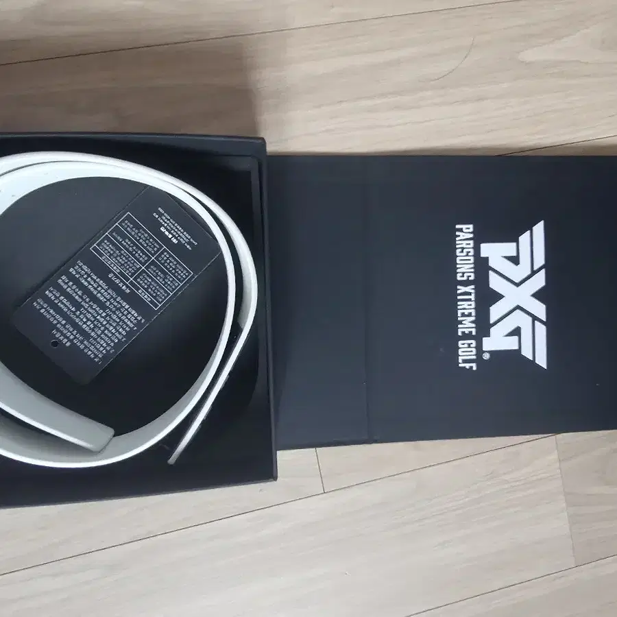 PXG 여성 블랙버클 로고벨트