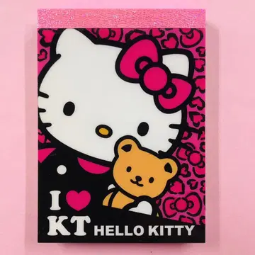 레어 2012년산 헬로키티 귀여운 모델 아이러브 키티 미니 메모