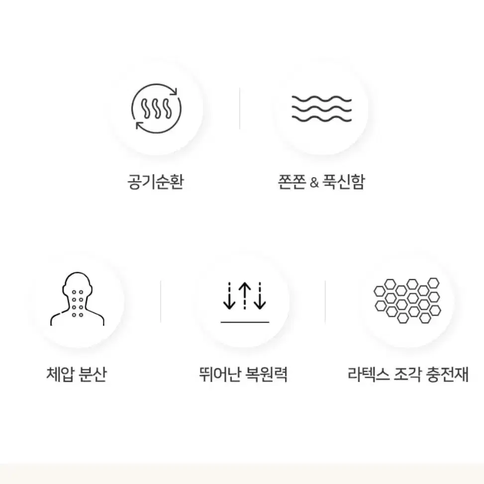 일상나눔 라텍스 소프트 경추베개 그레이 2개