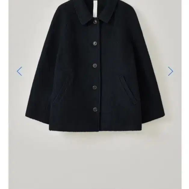 타낫 Eto alpaca wool half coat (navy)