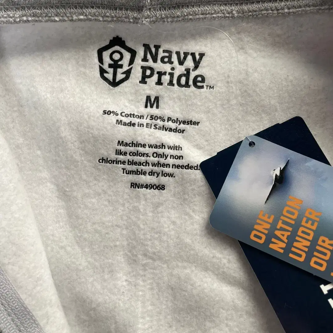 미해군 Navy Pride 후드 집업 새상품