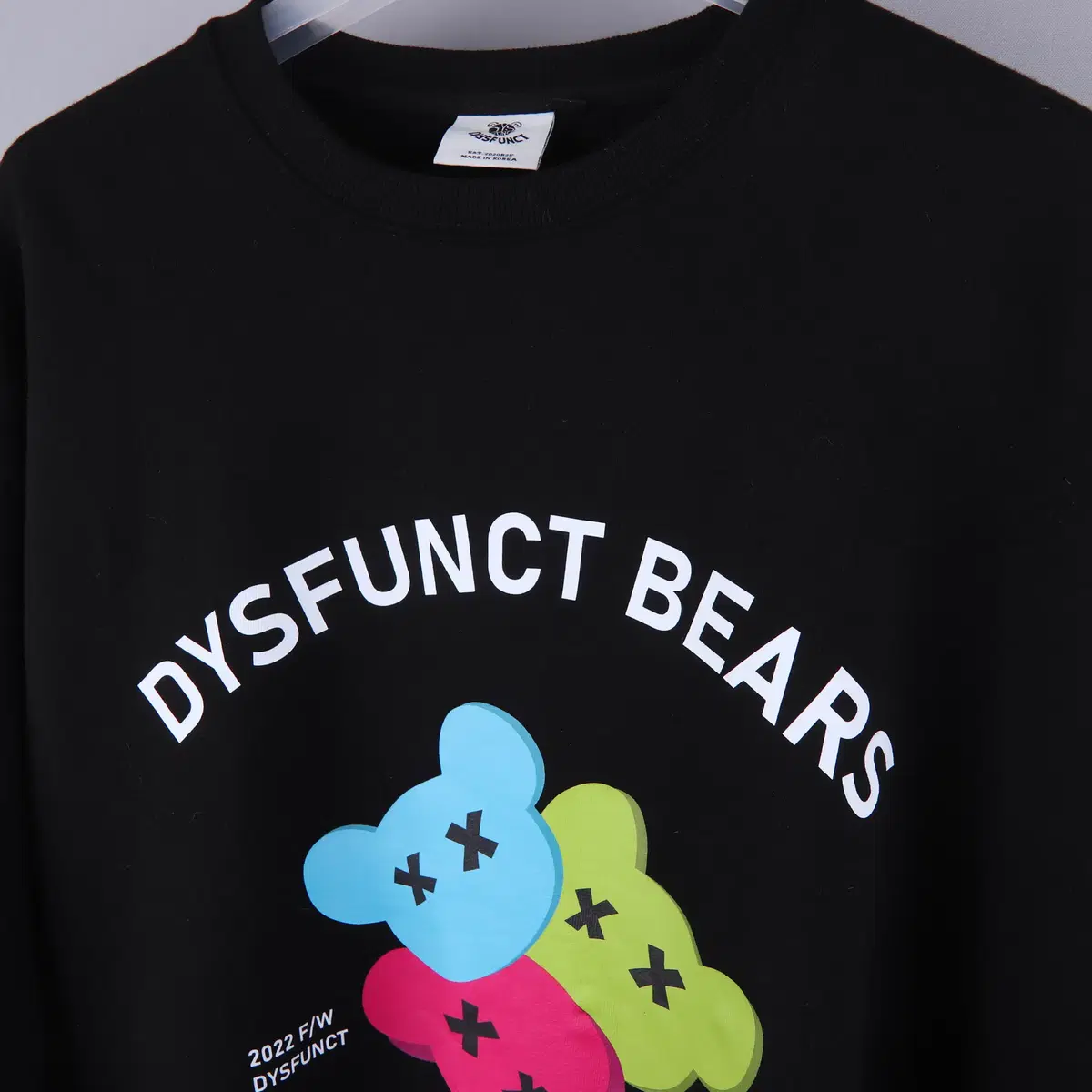 디스펑트 DYSFUNCT BEAR 맨투맨 블랙 (L)