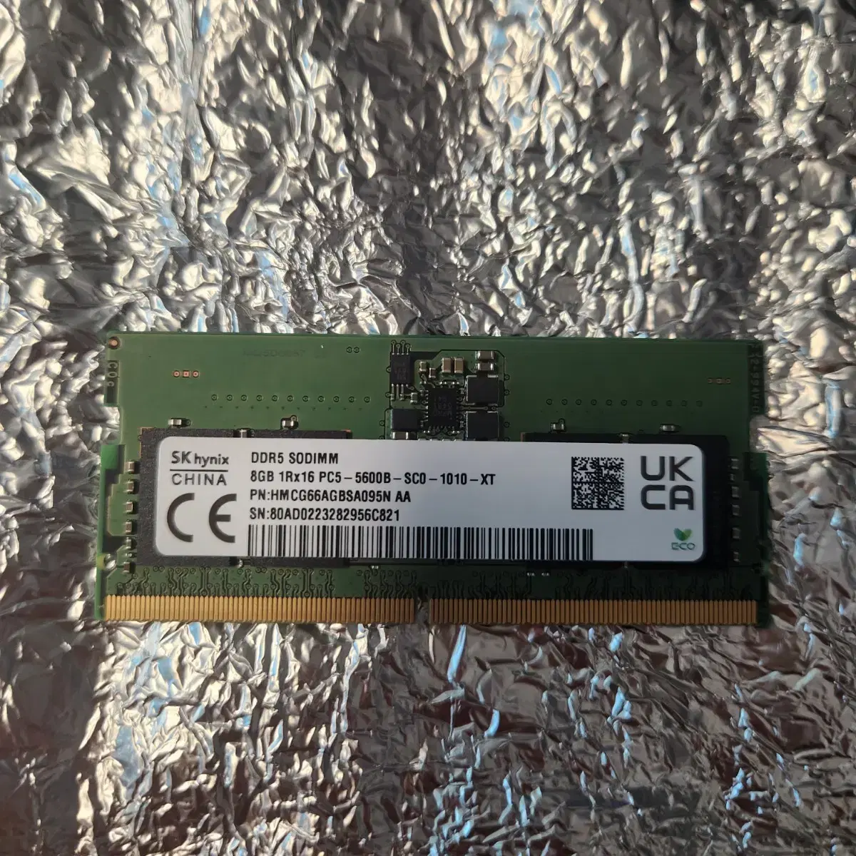 노트북용 램 SK Hynix DDR5 8GB 2개