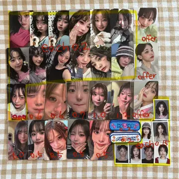 qwer 알고리즘 블러썸 앨범 포카 증사 스티커 마젠타 쵸단 히나