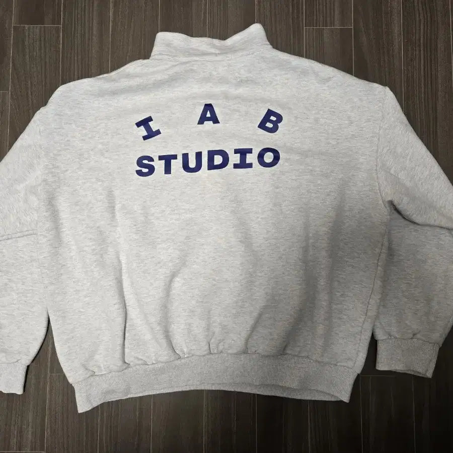 IAB Studio Half Zip Pullover Light Gray