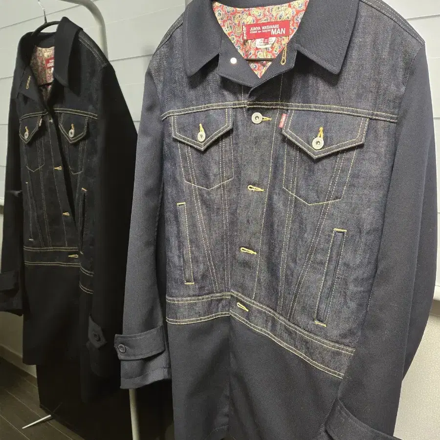 JUNYA WATANABE CDG x LEVIS Navy Wool Lev