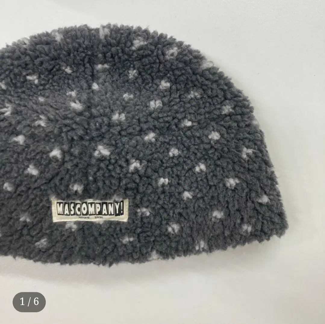 마스컴퍼니 비니 Dot dumble fleece beanie (gray)