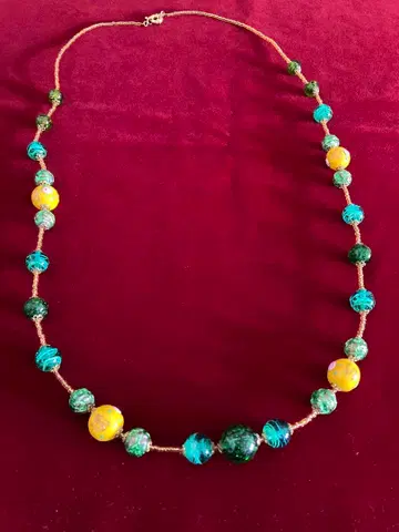 MURANO GLASS 베네치아 글래스 비즈 목걸이