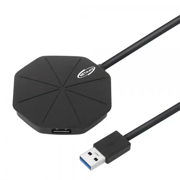 무전원 USB3.0 4포트확장 허브 블랙