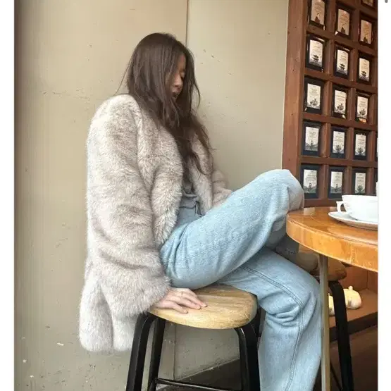 히솝 hysope Anette fur coat