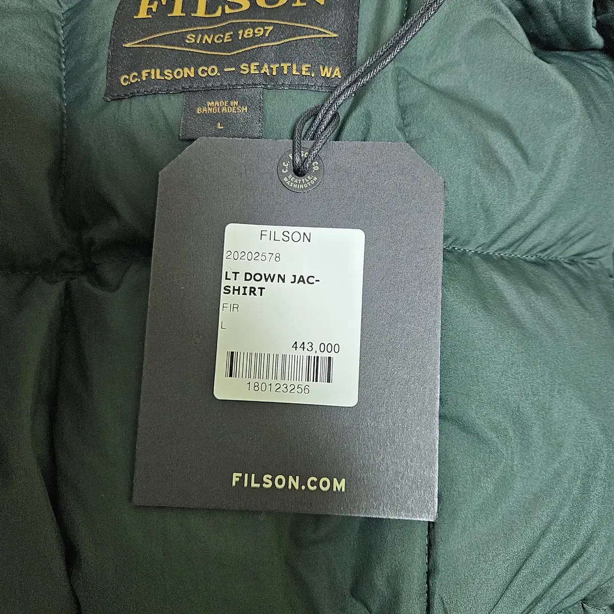 [Filson] 필슨 구스다운 잭 셔츠(패딩형) (국내 2XL, 110)