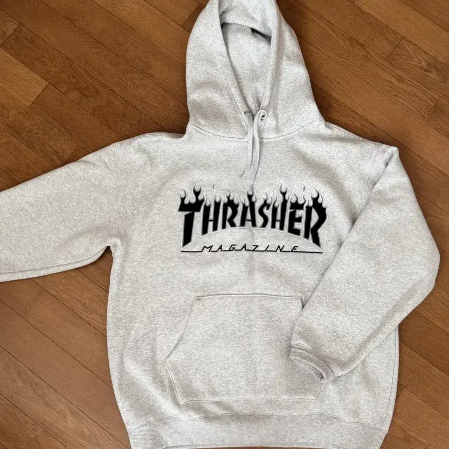 THRASHER 후디 트레셔 후드티 멜란지그레이 XL