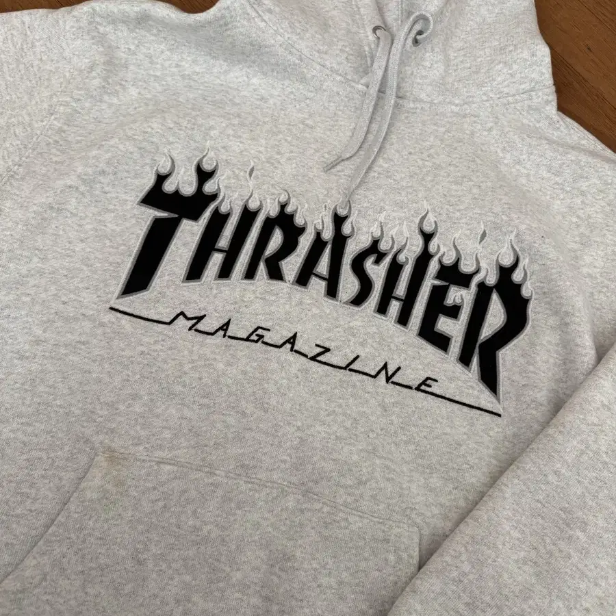 THRASHER 후디 트레셔 후드티 멜란지그레이 XL